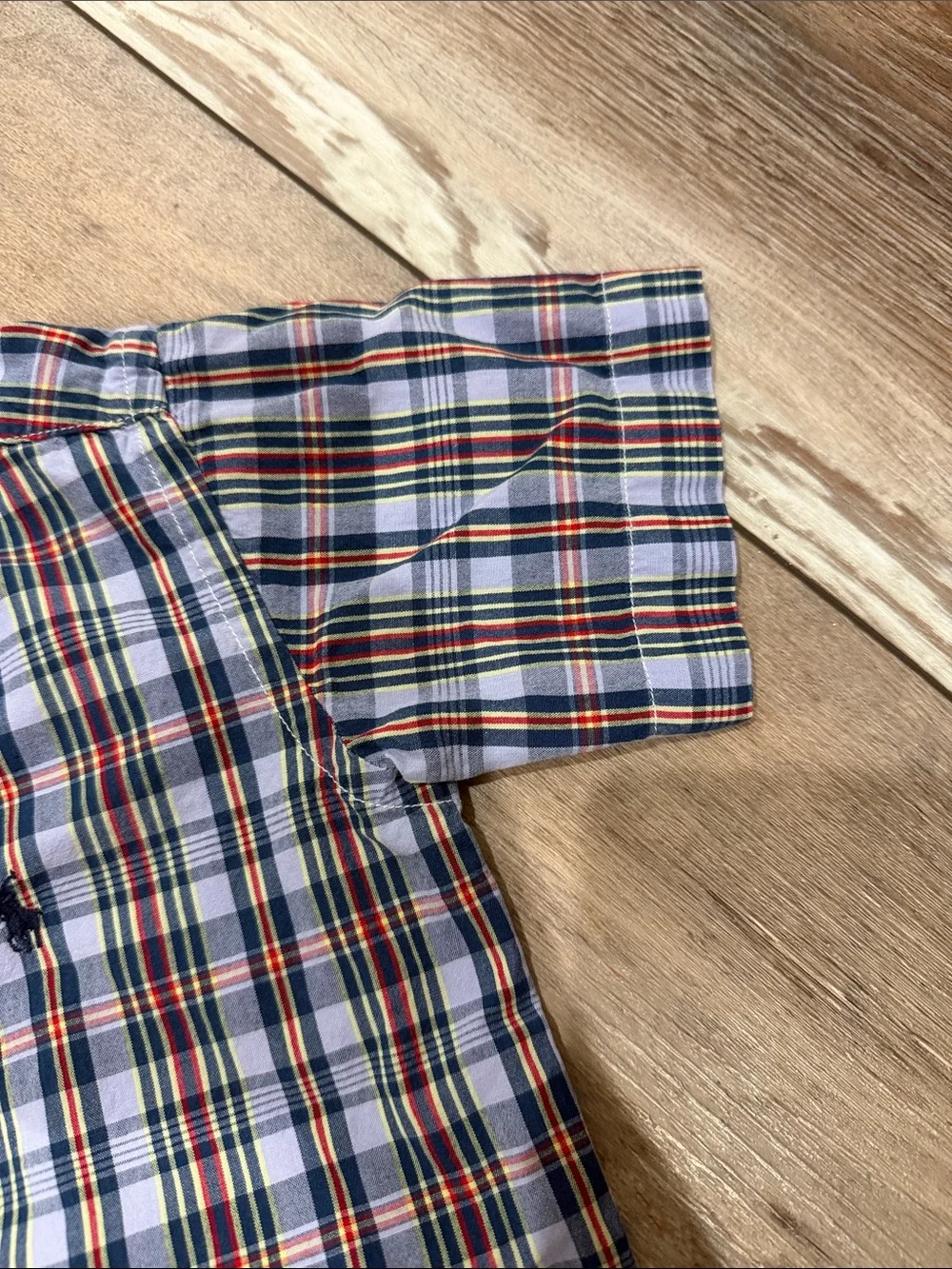 Ralph Lauren Short-Sleeve Plaid Button-Down Size 4T